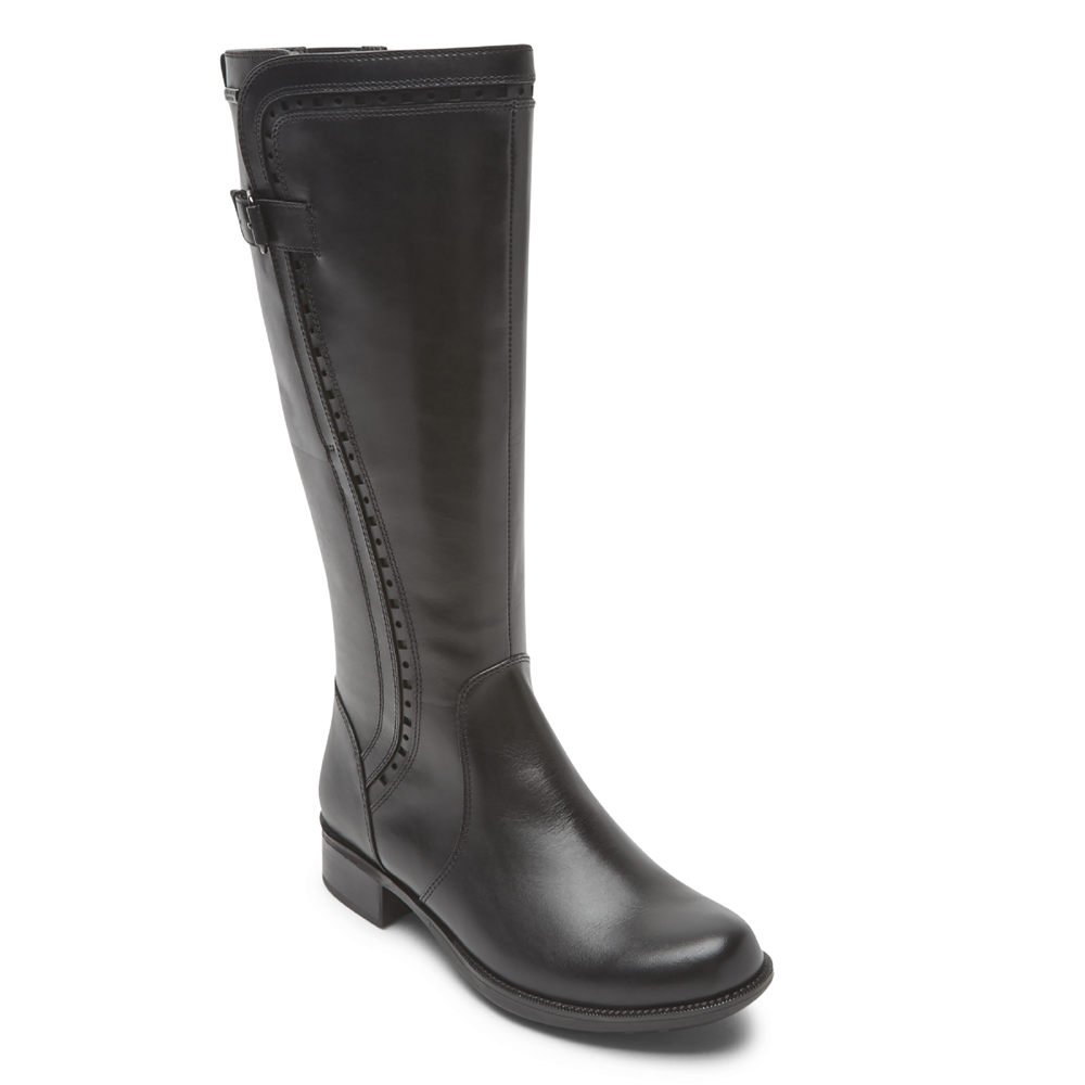 Rockport Støvler Dame Svart - Copley Waterproof Tall - PADW69214